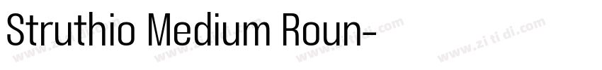 Struthio Medium Roun字体转换